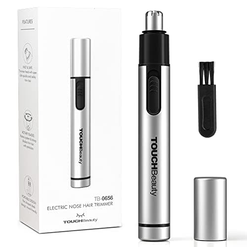 TOUCHBeauty Nose Hair Trimmer for Women/Men, AAA Battery Included, Grey