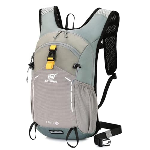 SKYSPER Small Hiking Backpack - 15L Travel Rucksack Lightweight Daypack with Chest & Waist Strap Water Resistant Walking Backpack for Women Men