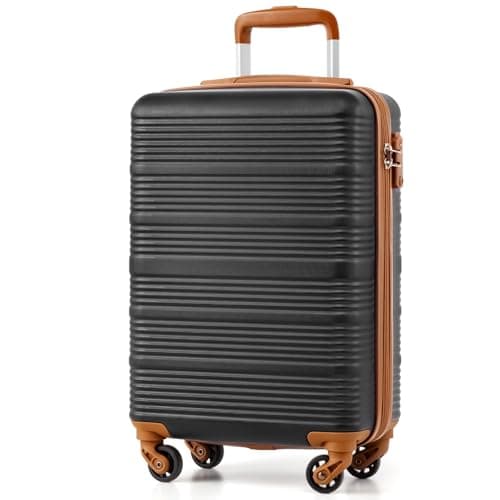 COOLIFE Cabin Suitcase 55x35x20cm for Ryanair, Carry On Suitcase
