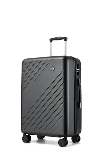 Kono Medium Suitcase, Lightweight 24Inch Luggage with 4 Wheels