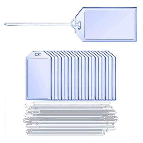 Travel Suitcase Tags 10-Pack Clear for Quick ID