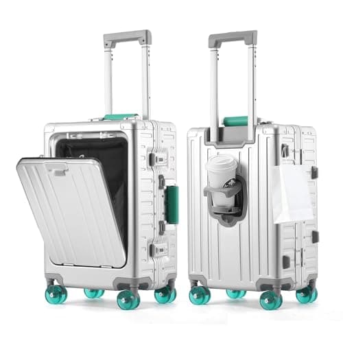 AIWEINY All Aluminium Suitcase Carry On Luggage Hard Shell Cabin