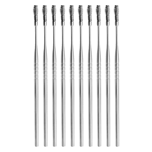 10pcs Stainless Steel Spring Earwax Removal Tool for Safe Travel Use