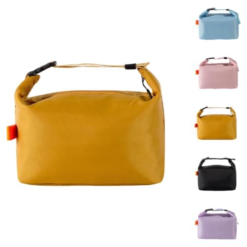Crevice Fashion Lunch Bags for Men Women- Reusable Insulated Leakproof Lunch Box Tote Bag, Cool Bags for Kids Girls Boys Adults,Thermal Cooler Bag for Work School Picnic Travel -8L (Yellow)