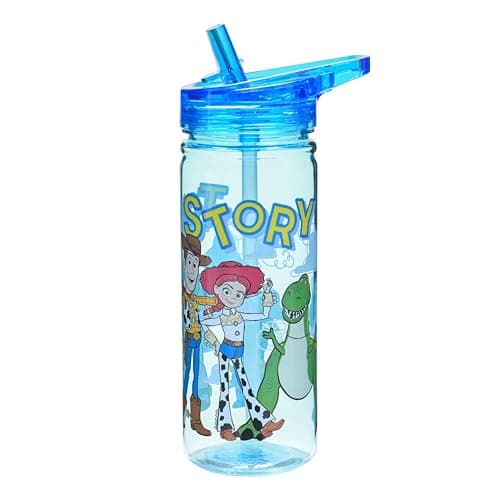 Disney Toy Story 580ml Kids Water Bottle with Flip Lid – Leakproof, BPA-Free, Licensed Design, Durable Reusable Drinking Bottle for School & Travel (Toy Story)