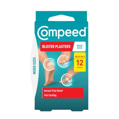 Compeed Mixed Size Blister Plasters, Hydrocolloid, Pack of 12
