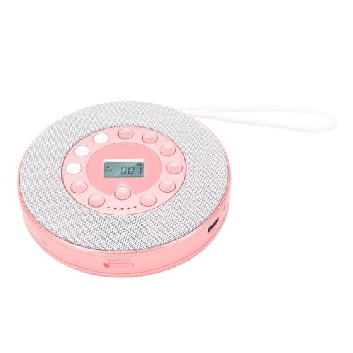 Sorandy Bluetooth Portable CD Player for Car, Travel (Pink)
