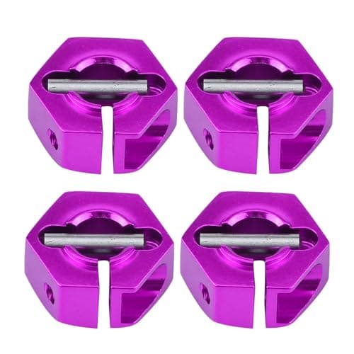 Wheel Hex Hub Adapters, 12mm Universal Wheel Hex Hub Adapter for HSP Sakura 1/10 Scale RC Car(5mm, Purple) Model Car Accessories