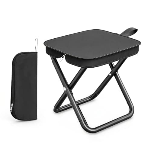 GadSteam Folding Camping Stool, Portable Seat for Hiking, Fishing & Travel