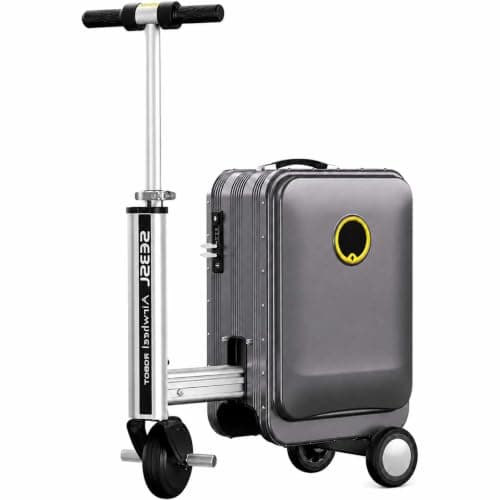 Smart Electric Luggage,Aluminum Ride-On Suitcase With 5.5-Inch black