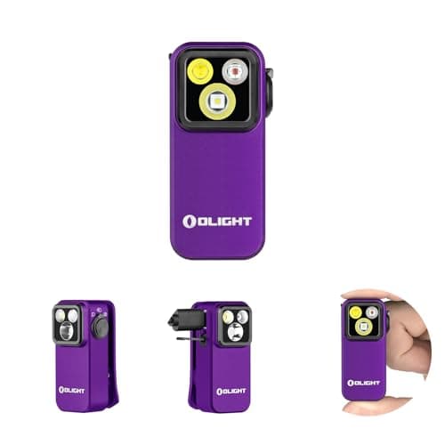 OLIGHT Oclip Pro Rechargeable EDC Torch Clip on Flashlight, Purple