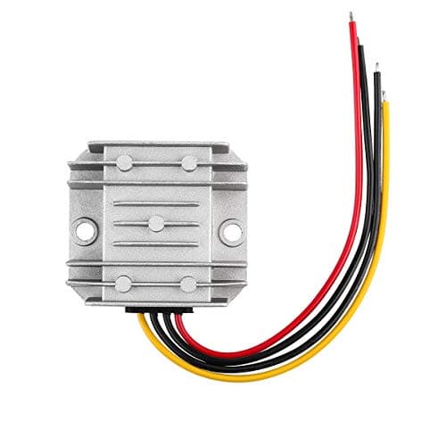 HOMELYLIFE DC Voltage Reducer DC 36 V 24 V 12 V to 12 V 3 A Buck Converter Voltage Regulator Waterproof Module Transformer (8V-40V to 12V 3A)