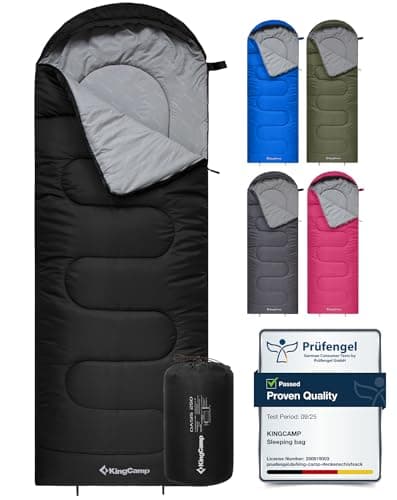 KingCamp Sleeping Bag 3-4 Season Single Black L