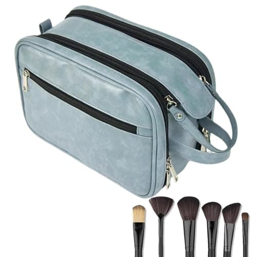 Mens Toiletries Bag Large Capacity Reusable Shaving Grooming Dopp Kit