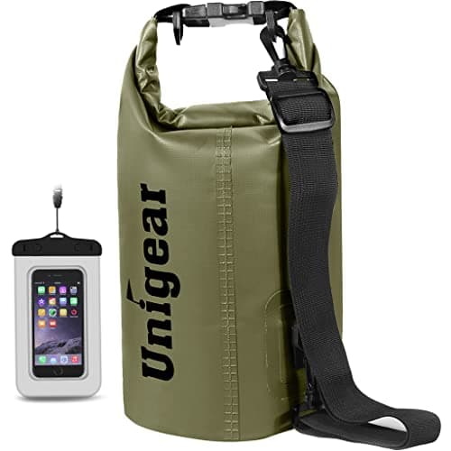 Unigear Waterproof Dry Bag 2L-55L with Phone Pouch for Swimming Kayaking