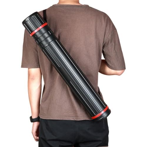 Telescopic Art Painting Travel Tube Expandable Poster and Document Storage Holder Case Tube Waterproof Telescopic Tube with Carrying Strap