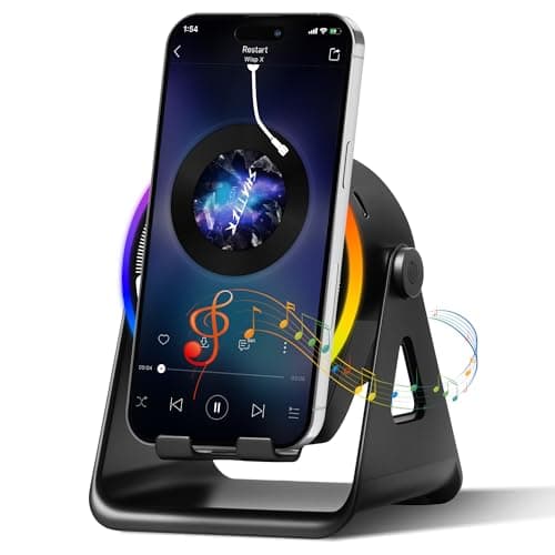 Wireless Induction Speaker, 4-in-1 Portable Bluetooth Speaker (Black)
