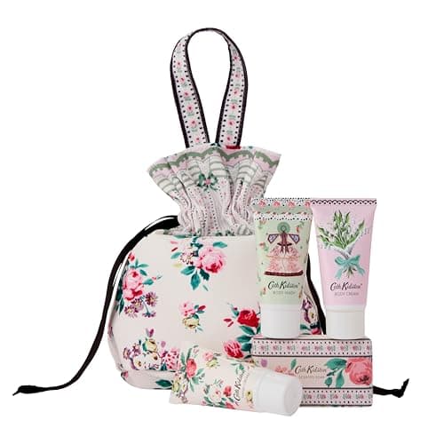 Cath Kidston Hand & Body Cream & Wash 3x 30ml, Soap 100g, Travel Washbag
