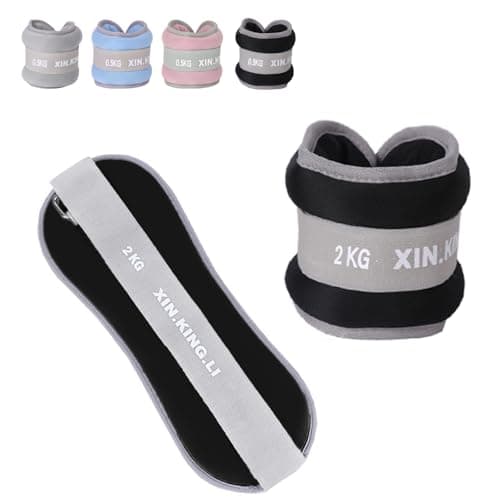 Ankle Weights 0.5kg-2kg Adjustable Neoprene Pair for Women Men