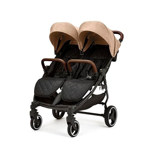 Ickle Bubba Venus Double Buggy, Biscuit, Suitable from Birth