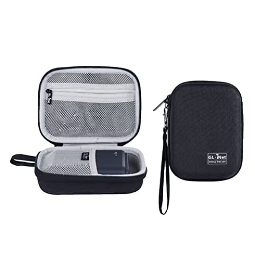 GL.iNet Router Case, EVA Hard Shell, Water-Resistant and Shockproof, Black