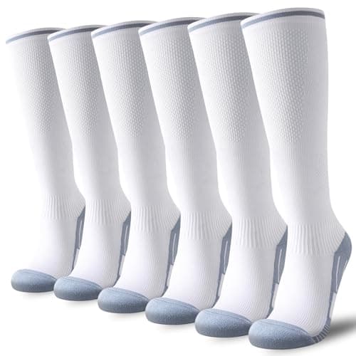 Niorasen Compression Socks for Women Men 20-30mmHg, 3 Pairs Flight Socks