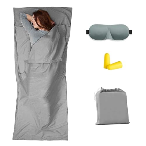 Sleeping Bag Liners Camping Sheets, Travel Sheet Hostels, 75× 210cm