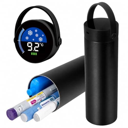 SUNMON Rechargeable Insulin Cooler Travel Case, Travel Case for GLP-1 Pen
