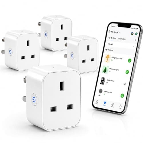 Aoycocr Smart Plug, 13A WiFi Socket that Work with Alexa Google Home, 4Pack