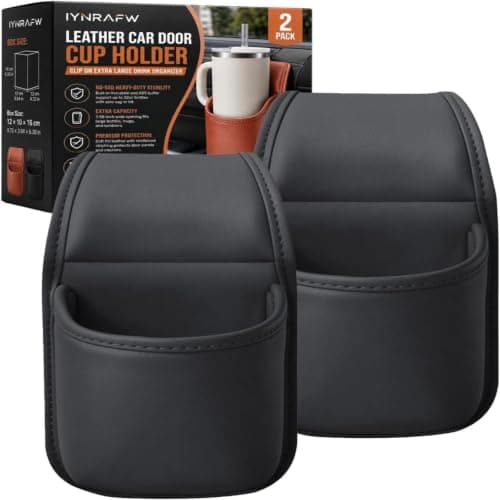 2 Pack Car Door Cup Holder, Portable Car Window Hanging Organizer