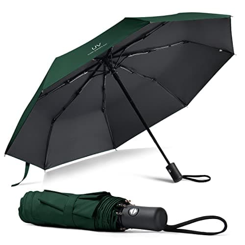 Vicloon Travel Umbrella 8 Ribs UV Sun Umbrella, Automatic Open & Close