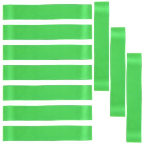 10 Pcs Pilates Bands Resistance,Exercise Loop With 10 Pounds Resistance,Chair Bands For Kids, Pilates Resistance Bands For Sensory, Under Desk Fitness & Seated Activity (Green/60x5cm)