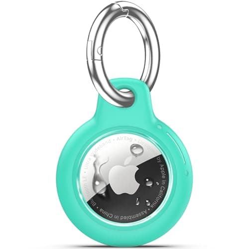 TNSNK for AirTag Holder Keyring, 1 Pack,Mint Green