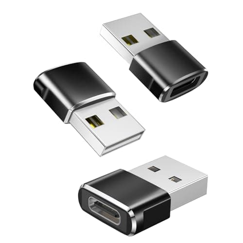 USB C to USB Adaptor,Type C Female to A Male Charger Cable Converter 3Pack