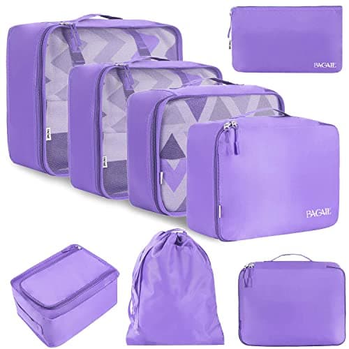 BAGAIL Packing Cubes for Suitcase 8 Set, Lightweight Luggage Packing Organizers Packing Cubes for Travel Accessories