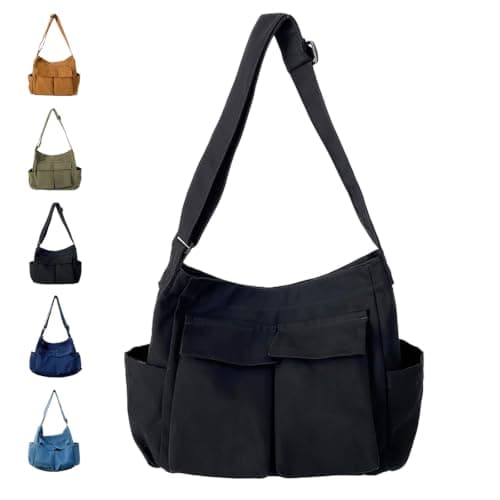 ModaZeal Canvas Messenger Bag Crossbody Women Men Large Satchel Handbags