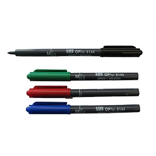 Hainenko Value Medium Permanent Pen for Overhead Projector Sheet - Assorted (Pack of 4)