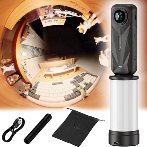 JJC 360° LED Light for Insta 360 X6 X5 X4 Air X3 & Osmo 360 Action Camera