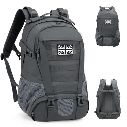 Jueachy Military Tactical Backpack 30L Water Resistant Rucksack for Men