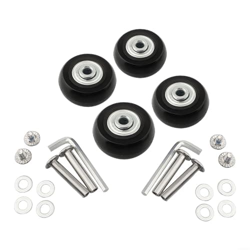QuivyLivy Luggage Replacement Wheels,Rubber Silent Repair-Kit