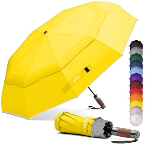 Royal Walk Folding Travel Compact Umbrella Windproof Strong for Men & Women
