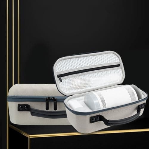 Linhexis Hard Travel Case for Samsung for The Freestyle Projector and 2nd Gen, EVA Protective Carrying Case with Storage for Cables and Accessories, Compact Shockproof Box for Home and Outdoor Use,