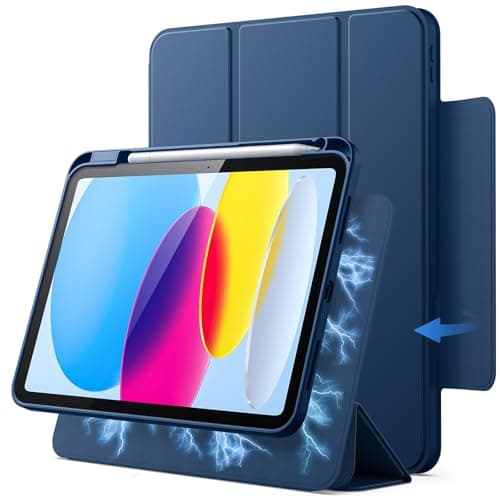 JETech Magnetic Detachable Case for iPad (A16) 11th/10th Gen, Navy