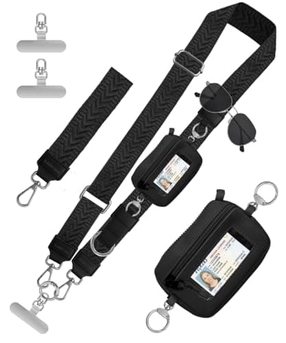 Elderoaki Phone lanyard With Wallet (Black)