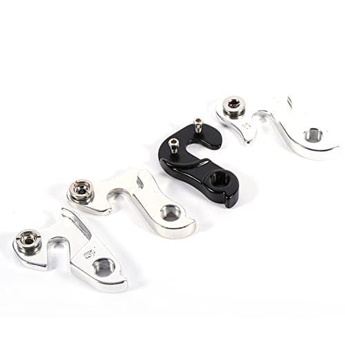 Universal Bike Derailleur Hanger Hook, Aluminium Alloy Rear Gear Mech Adapter, 4 Size Drop Out for Mountain Bikes, 7 Pack