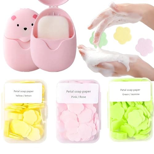 Portable Soap Sheets 230 Pcs – Travel Hand Washing Paper, Mini Disposable Soap Leaves, Instant Dissolving Pocket for Camping, Hiking, Outdoor & Daily Use, Safe for Adults & Kids (Pastel Mix)
