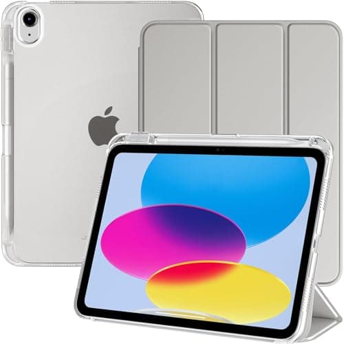 Case for iPad (A16) 11th/10th Generation with Pencil Holder, Silver