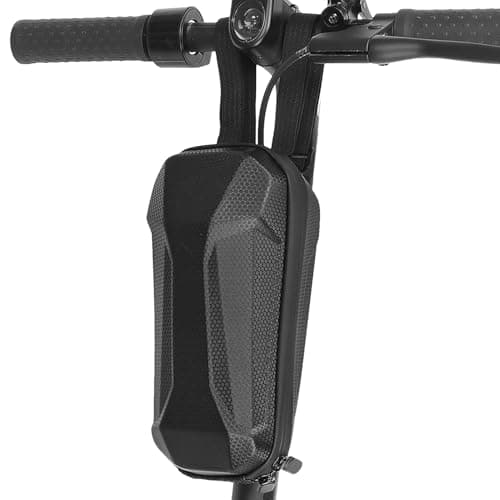 Hard Shell Scooter Bag, Scooter Handlebar Bag, Scooters Storage Bags, 2L Fully Waterproof Hard Shell EVA Scooters Bicycle Mountain Bike Bags, Quick-Release Hanging Handle Bages(Reflective Strips)