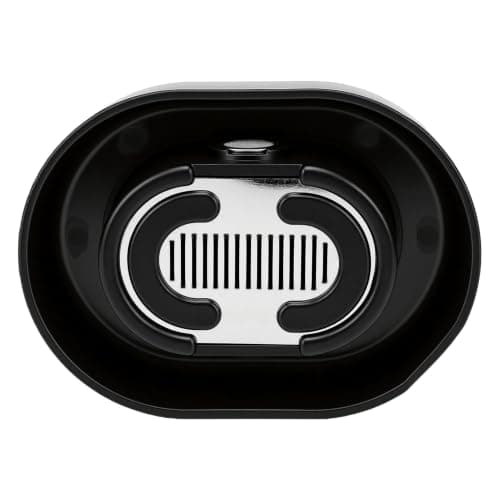 Push Type Beard Trimmer Rinser, Travel-Friendly Cleaner (Black)