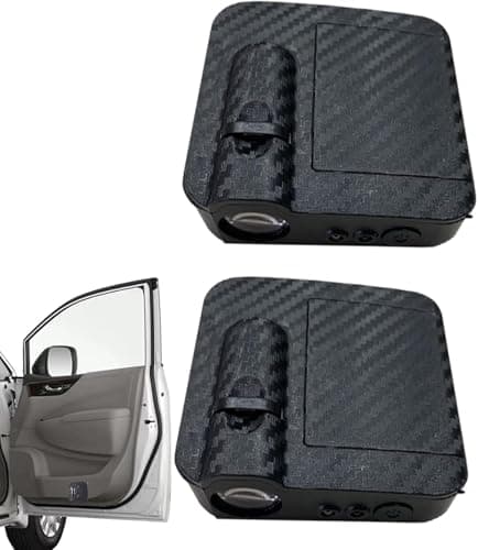 R-timer 2Pcs Car Door Welcome Lights for Renault Kangoo II Express Compact 2013-2019, Wireless LED Projector Shadow Entry Lamp Carbon Fiber Look Interior Decor